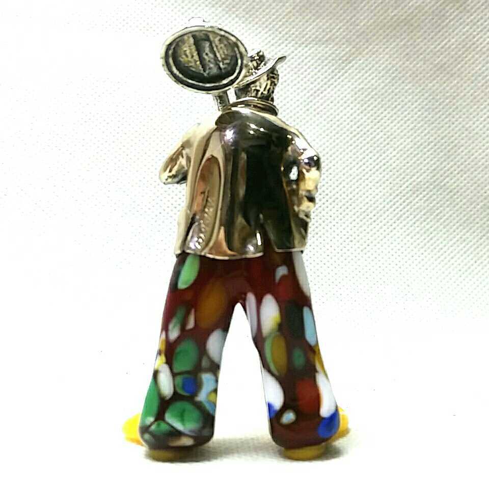 MURANO】☆ムラノ 銀925 細工 ピエロ オブジェ☆ムラーノ 島