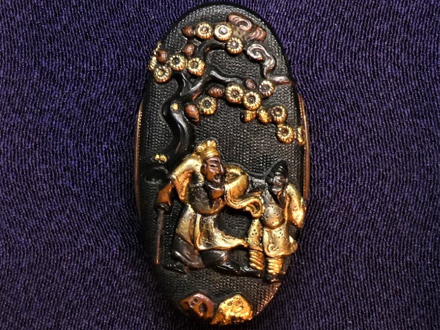 小柄 赤銅魚々子雲龍図 時代武具 刀装具 Yahoo!オークション - 【小柄