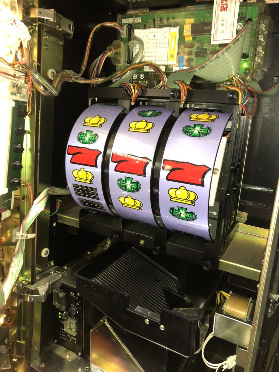 4号機 レア パチスロ実機 アリストクラート 爆裂王7 キャパシタ交換