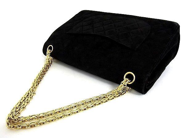 1円 □美品□ CHANEL シャネル ココマーク マトラッセ スエード 二重蓋