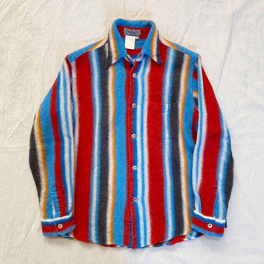 80s Yohji Yamamoto POUR HOMME ヨウジヤマモト フランネルシャツ