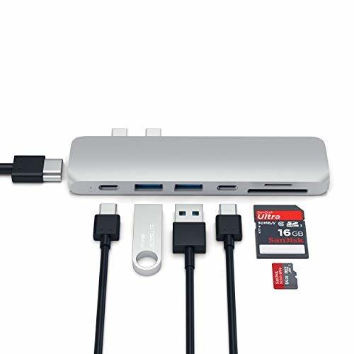 Satechi Type-C アルミニウム Proハブ シルバー / MacBook Pro MacBook Air対応 40Gbs Thunderbolt 3 4K HDMI Micro/SDカード USB 3.0 Satechi Type-C アルミニウム satechi (スペースグレイ メルカリ