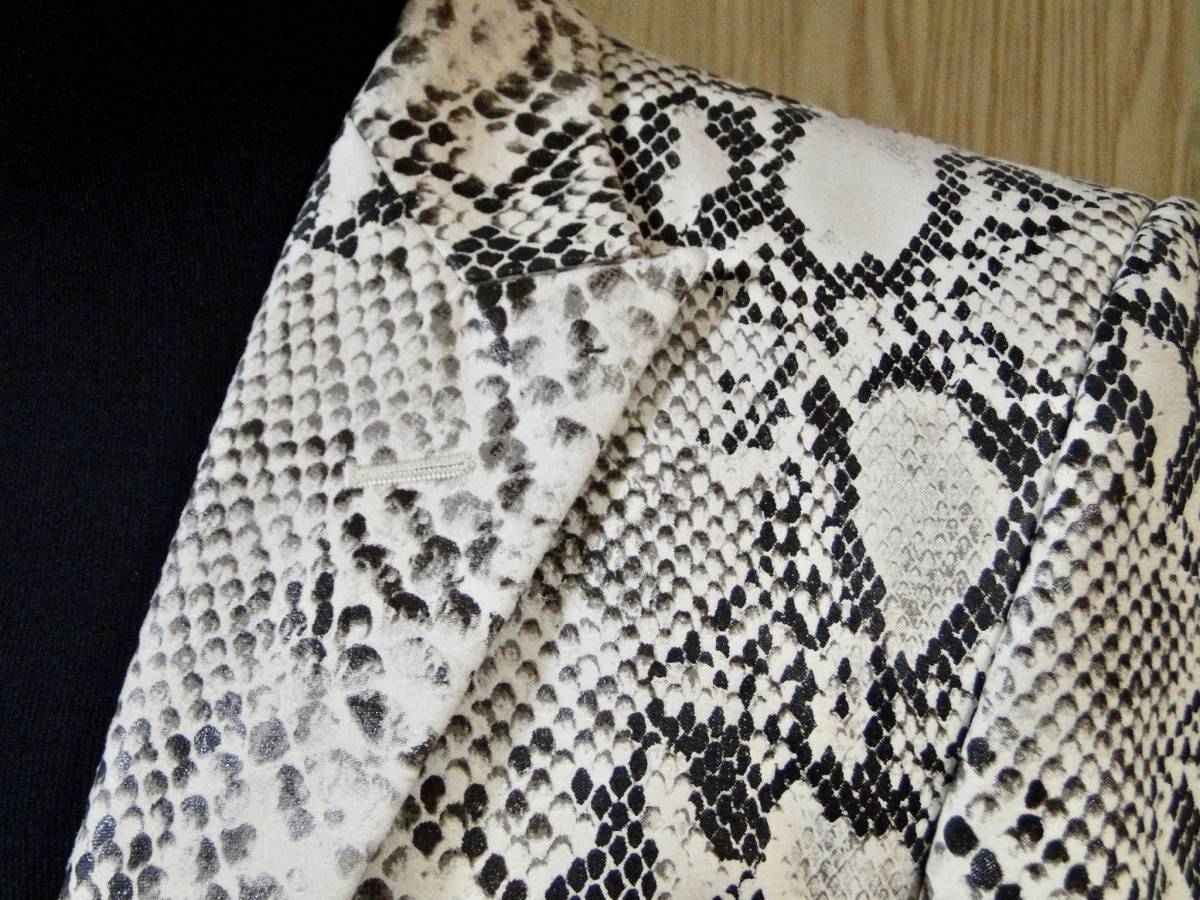 5351POUR LES HOMMES]パイソン柄テーラードジャケット(1号)5351