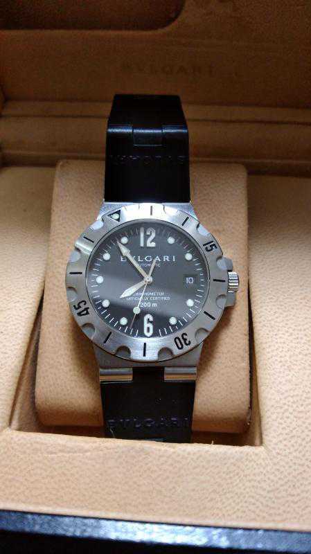 商品名 ブルガリ BVLGARI ディアゴノスクーバ SD38S メンズ デイト 黒_2