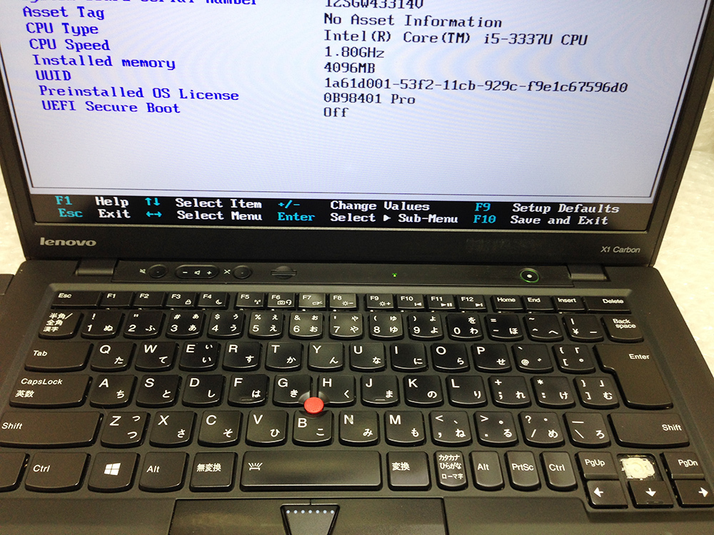 X1 ThinkPad Carbon ジャンク i5 6th Core Lenovo Gen カーボン 1.8GHz
