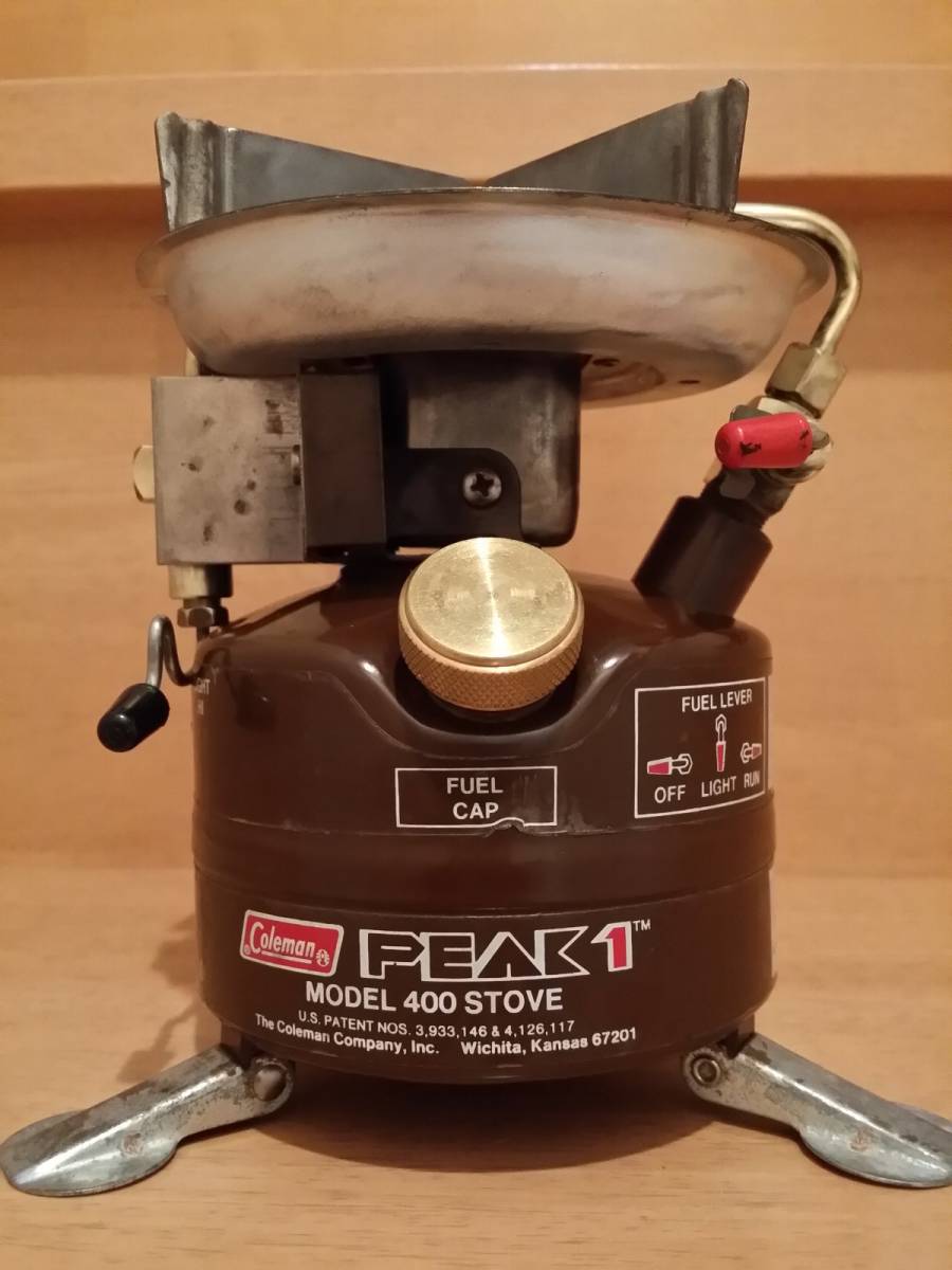 ☆ Coleman 400 ピーク1 PEAK1 茶ピーク 波形ゴトク 中期型 2レバー