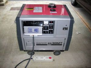 発電機 三相2v 単相110v 1相100v 3相0v 防音型 セル式 発電機 売買されたオークション情報 Yahooの商品情報をアーカイブ公開 オークファン Aucfan Com