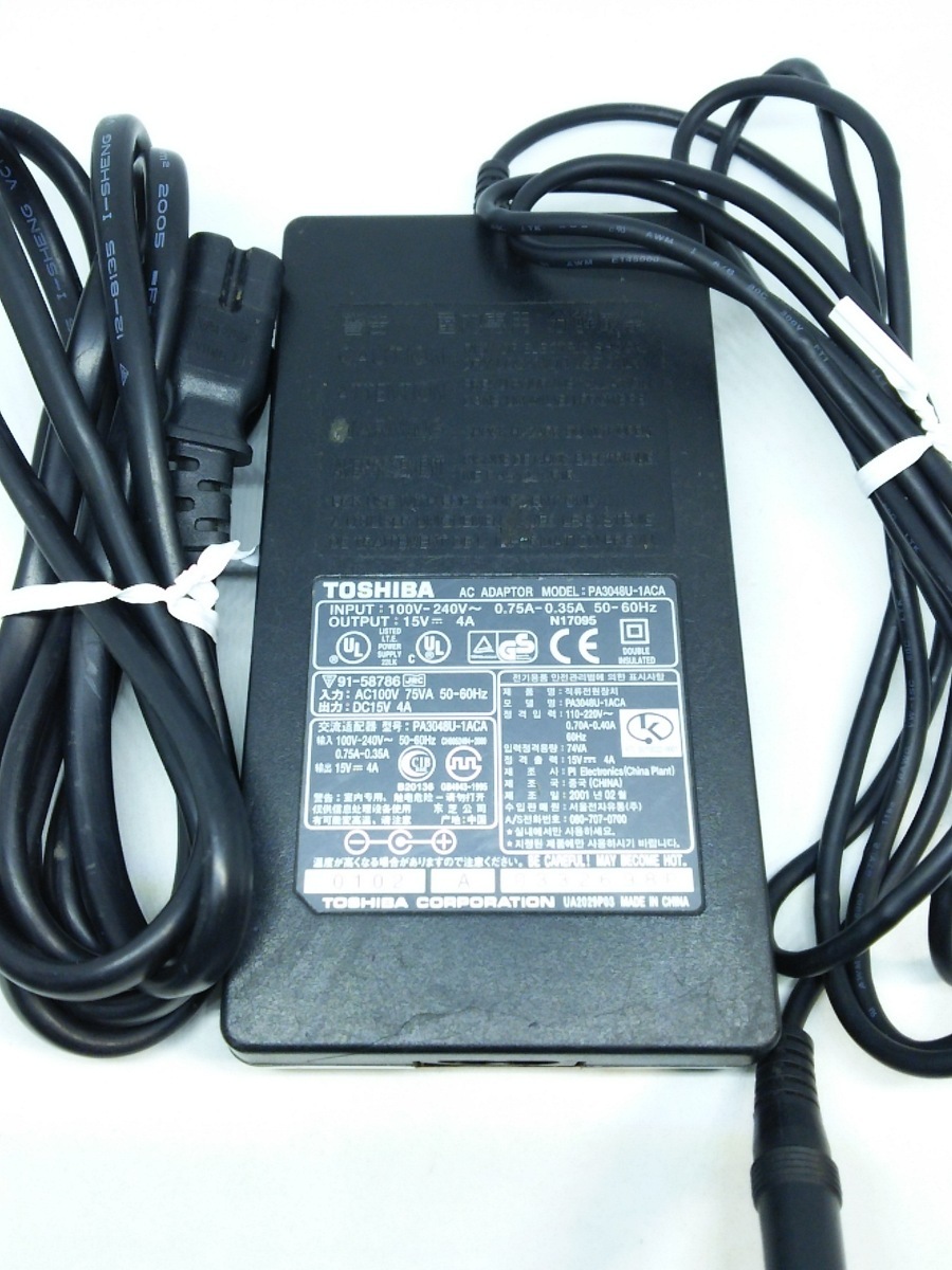 U5622AC ACBEL ACアダプタ API-7595 15V 4A 外径：約6.5mm/内径：約2.8mm /保証付(変圧器、アダプター ...
