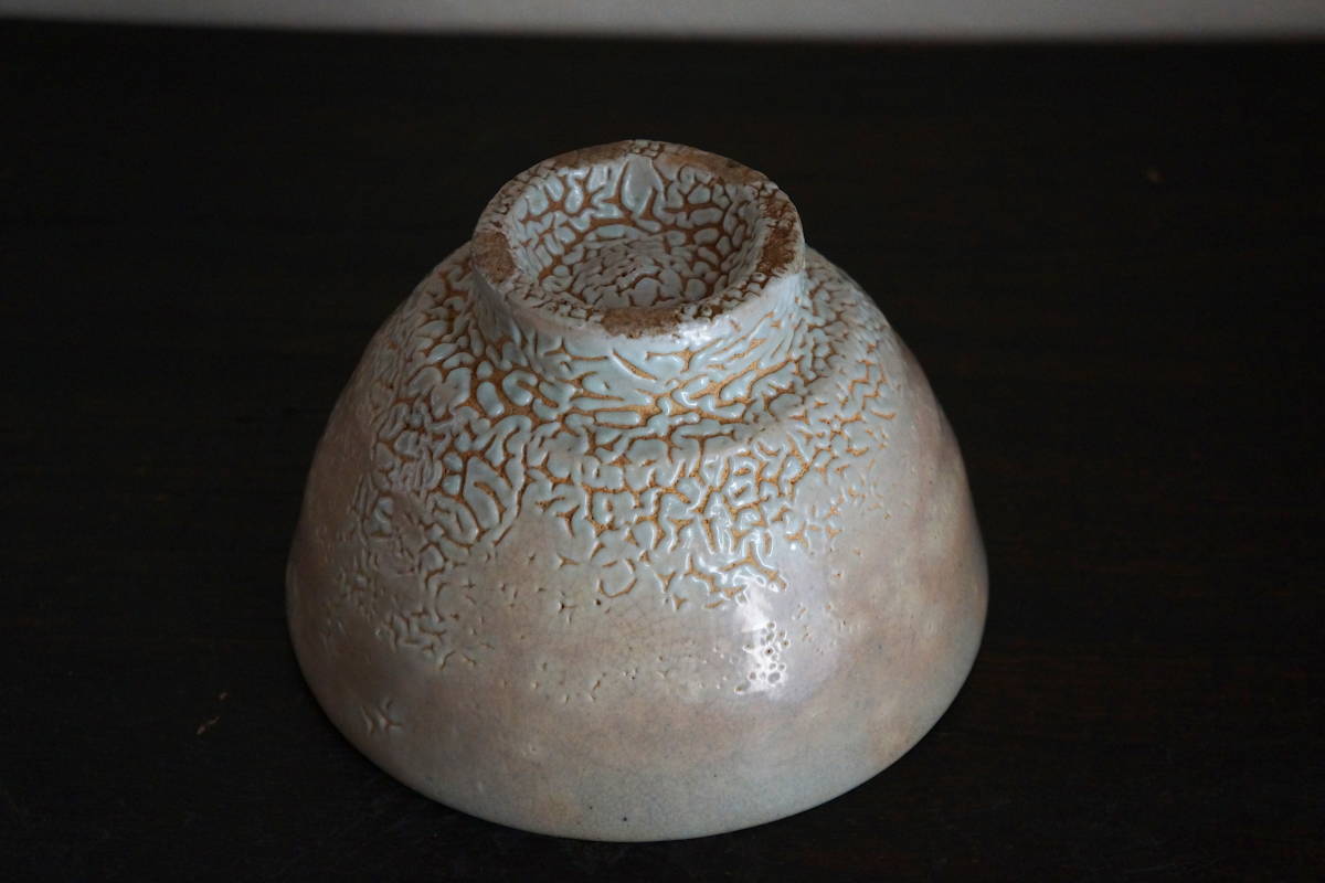 李朝 古美術 井戸茶碗 茶道具 茶碗 井戸小服筒茶碗 未使用品