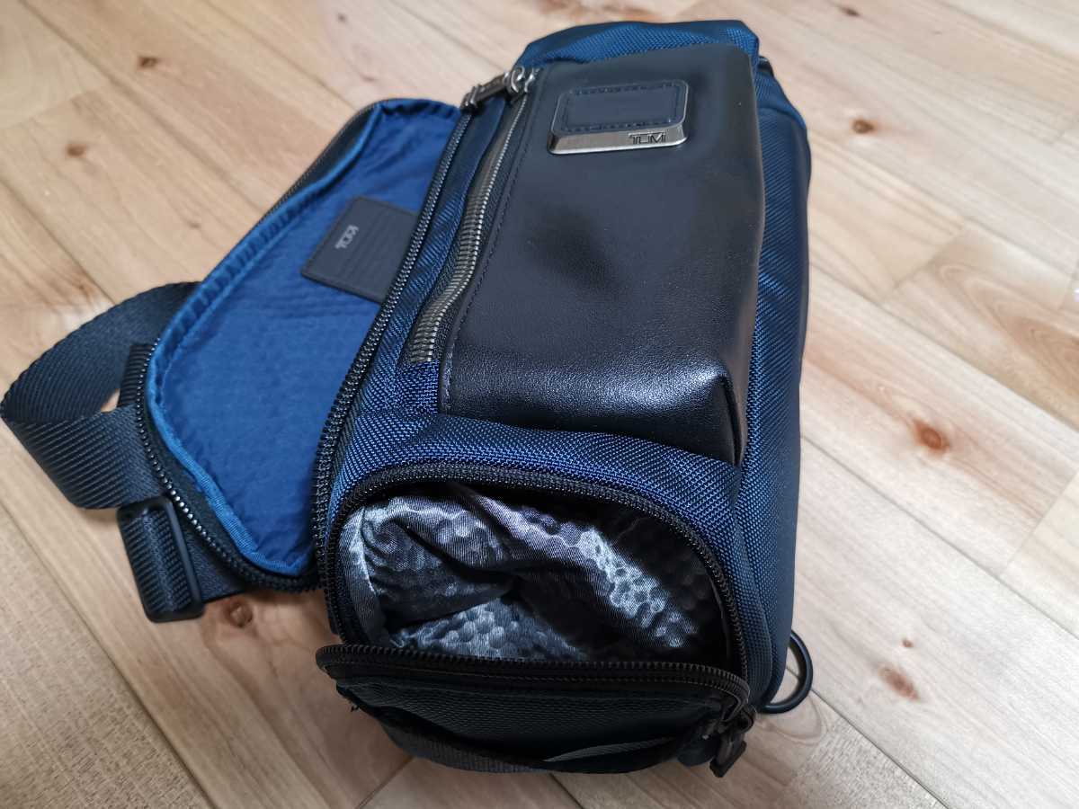 BRAVO サラトガ ALPHA TUMI ネイビー スリング ショルダーバッグ 美品 