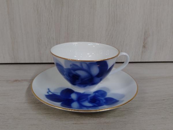 【大倉陶園】OKURA CHINA ブルーローズ 薔薇柄　フラワーベース 大倉陶園】OKURA CHINA ブルーローズ 薔薇柄 フラワーベース Yahoo