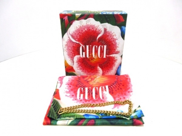 ズゥミ 0 GUCCI(グッチ) 2つ折り財布 レザー グッチ ⁄ ズゥミ⁄チェーン