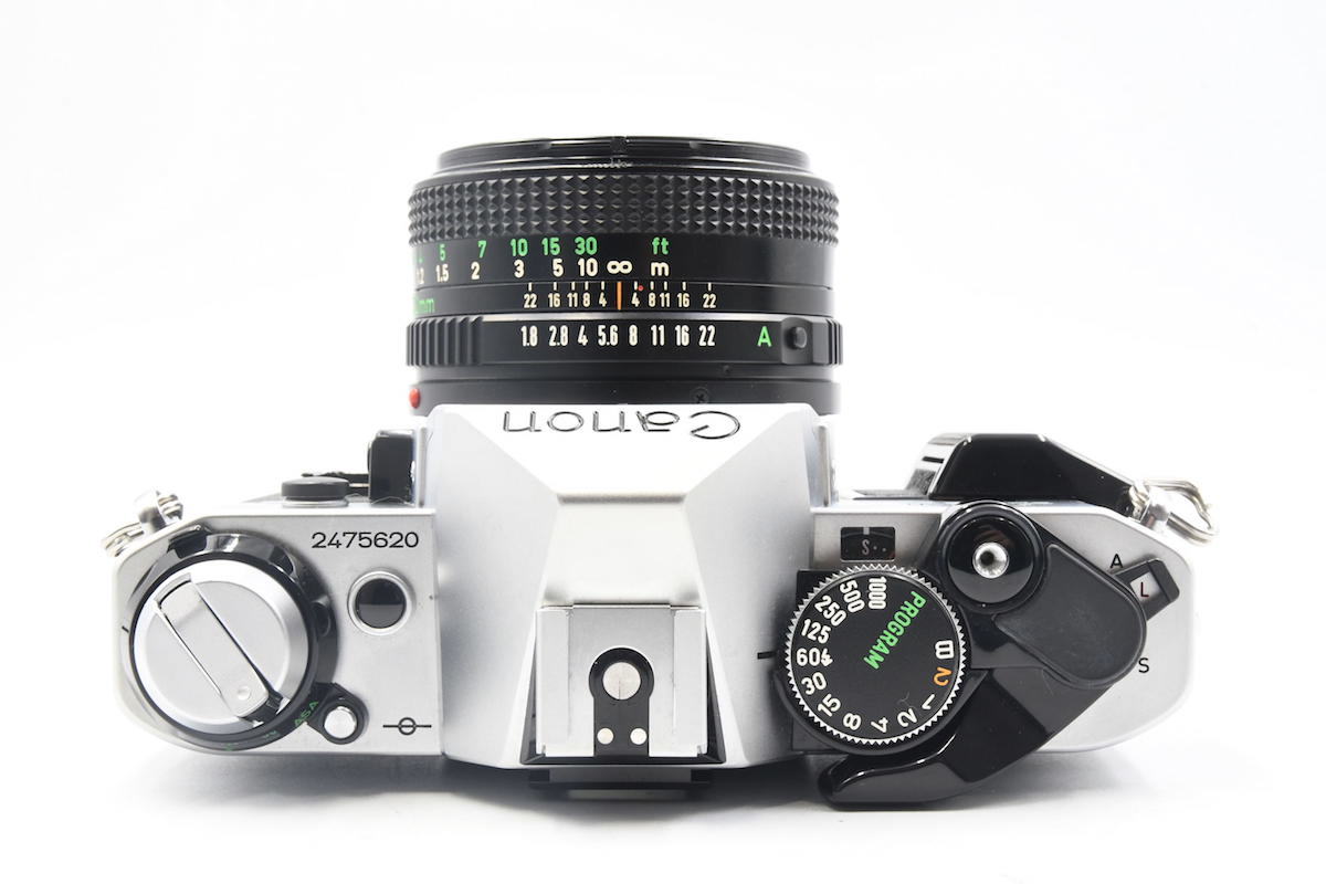 ◆ CANON キヤノン AE-1 PROGRAM + CANON LENS NEW FD 50mm F1.8 + CANON MACRO LENS NEW FD 100mm F4 MF一眼 レンズ2本 セット_4
