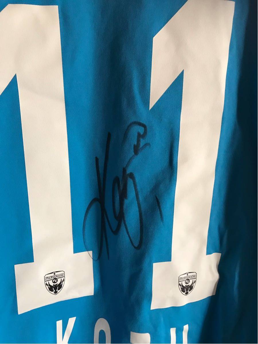 日本で買 横浜FC☆三浦知良選手直筆サインユニフォーム☆新品☆正規