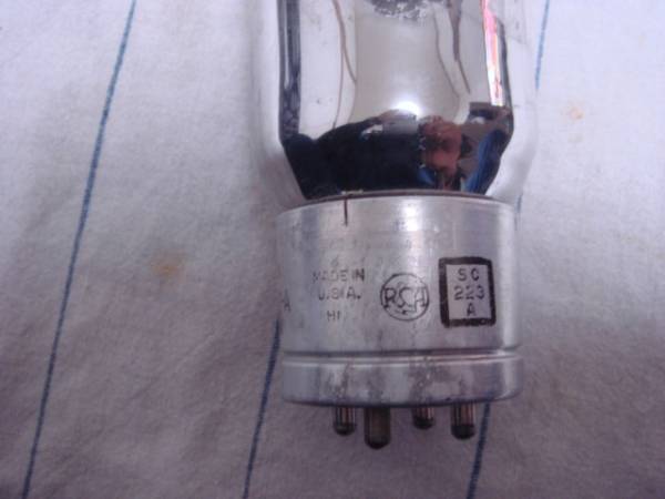 古い大きな真空管 JAN CRC-872-A VT42A アメリカ製 骨董(電化製品