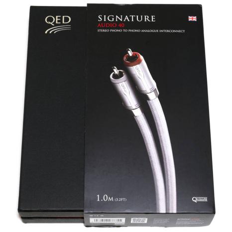 QED Signature Audio 40 1.0mペア 正規品 QED - Signature Audio40/1.0