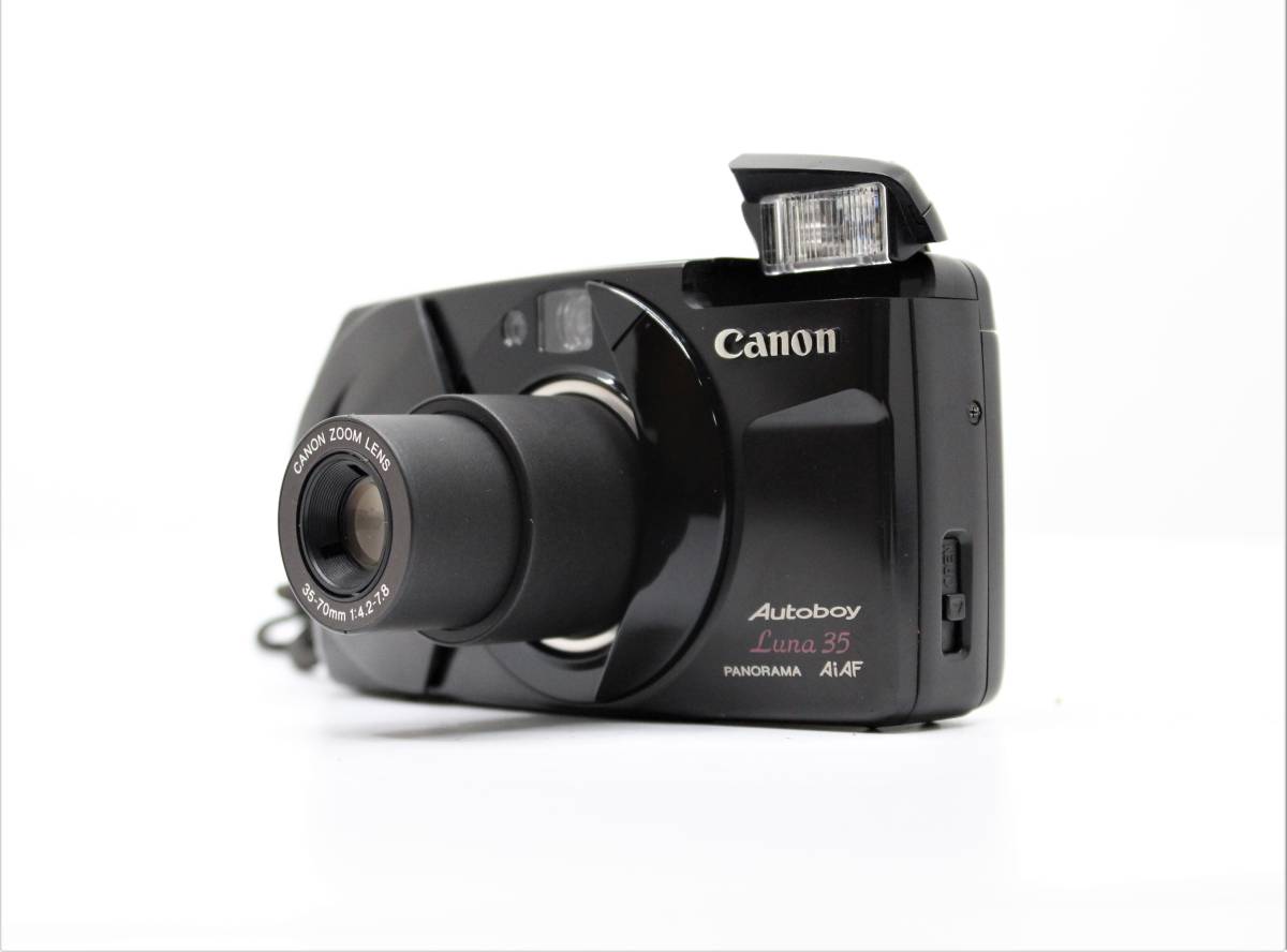 ★極上良品★CANON キヤノン Autoboy Luna 35 35-70mm F4.2-7.8 人気コンパクトカメラ！シャッター・フラッシュOK!！ Y1616 Canon Autoboy Luna 28-70mm #1503G SHOWA