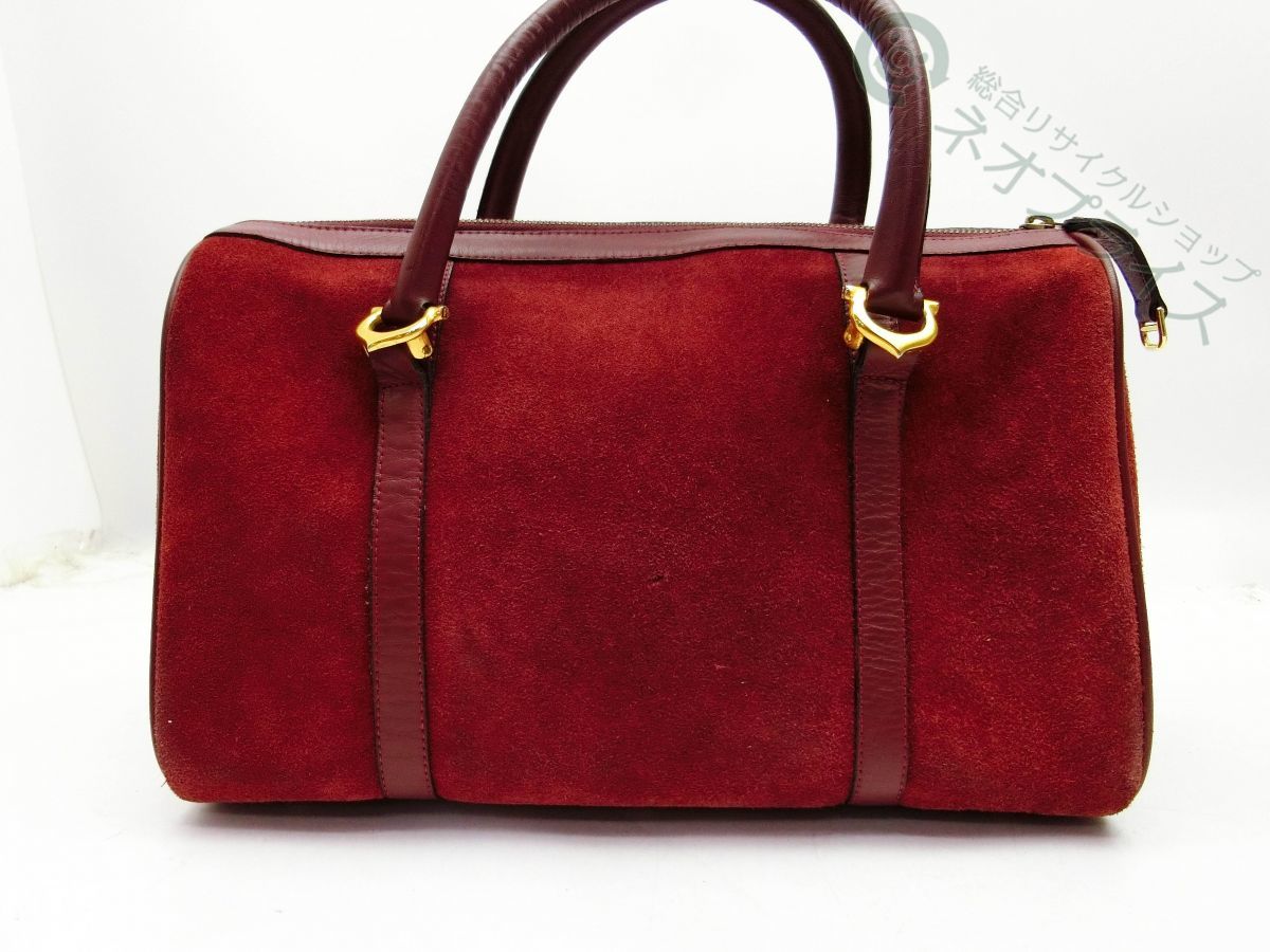 ◇AB9551 Cartier カルティエ マスト ボルドー スエード レザー 