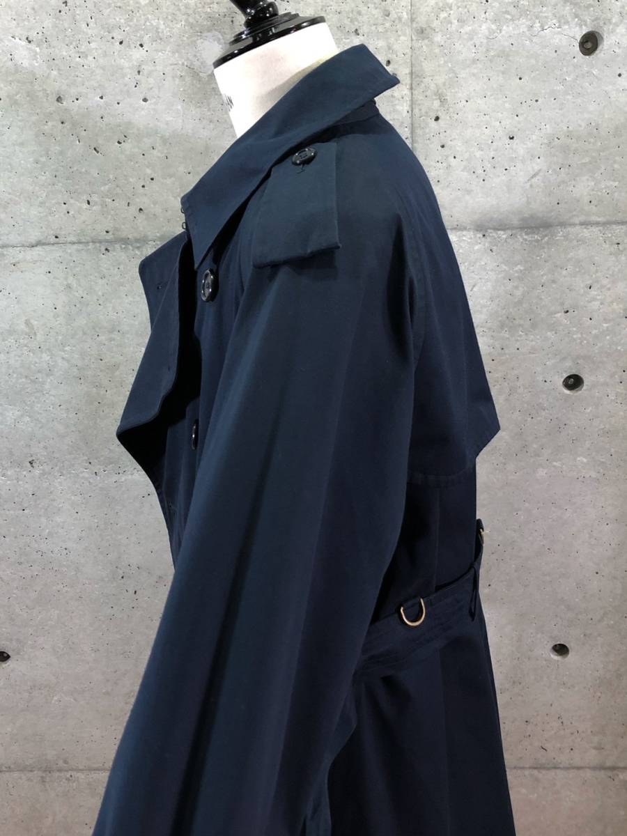超希少《 Navy Cotton 100% / 一枚袖 》80s 90s 極上品【BURBERRYS 綿 