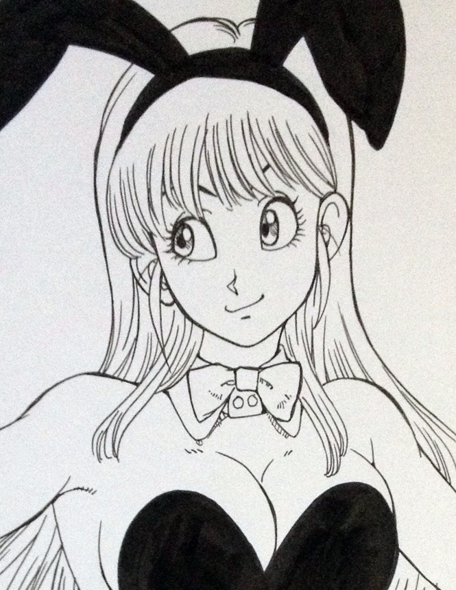 ドラゴンボール◯ブルマ・バニーガール（リーバイス渡辺・イラスト原画