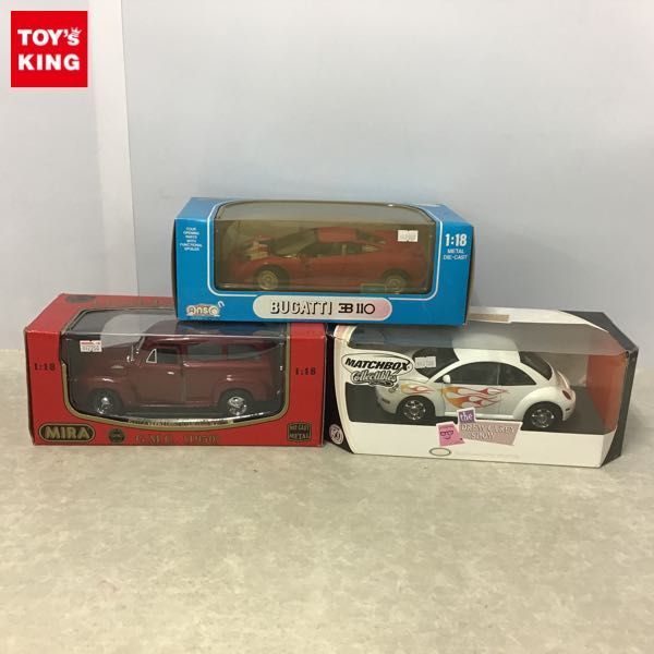 限定セール，新作 1円 マッチボックス 他 1/18 1999 フォルクスワーゲン ビートル G.M.C. 1950 ブガッティ 3B 110 / ミニカー(乗用車)｜売買されたオークション情報、yahooの商品情報をアーカイブ公開 - オークファン 乗用車