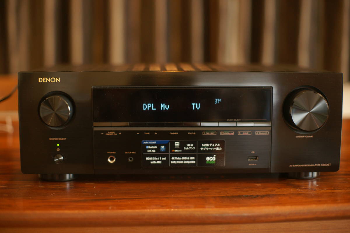 【美品】動作確認済み DENON AVアンプ AVR-X550BT 本体 オンライン超高品質 DENON AVR-X550BT 美品 現行機 完動品