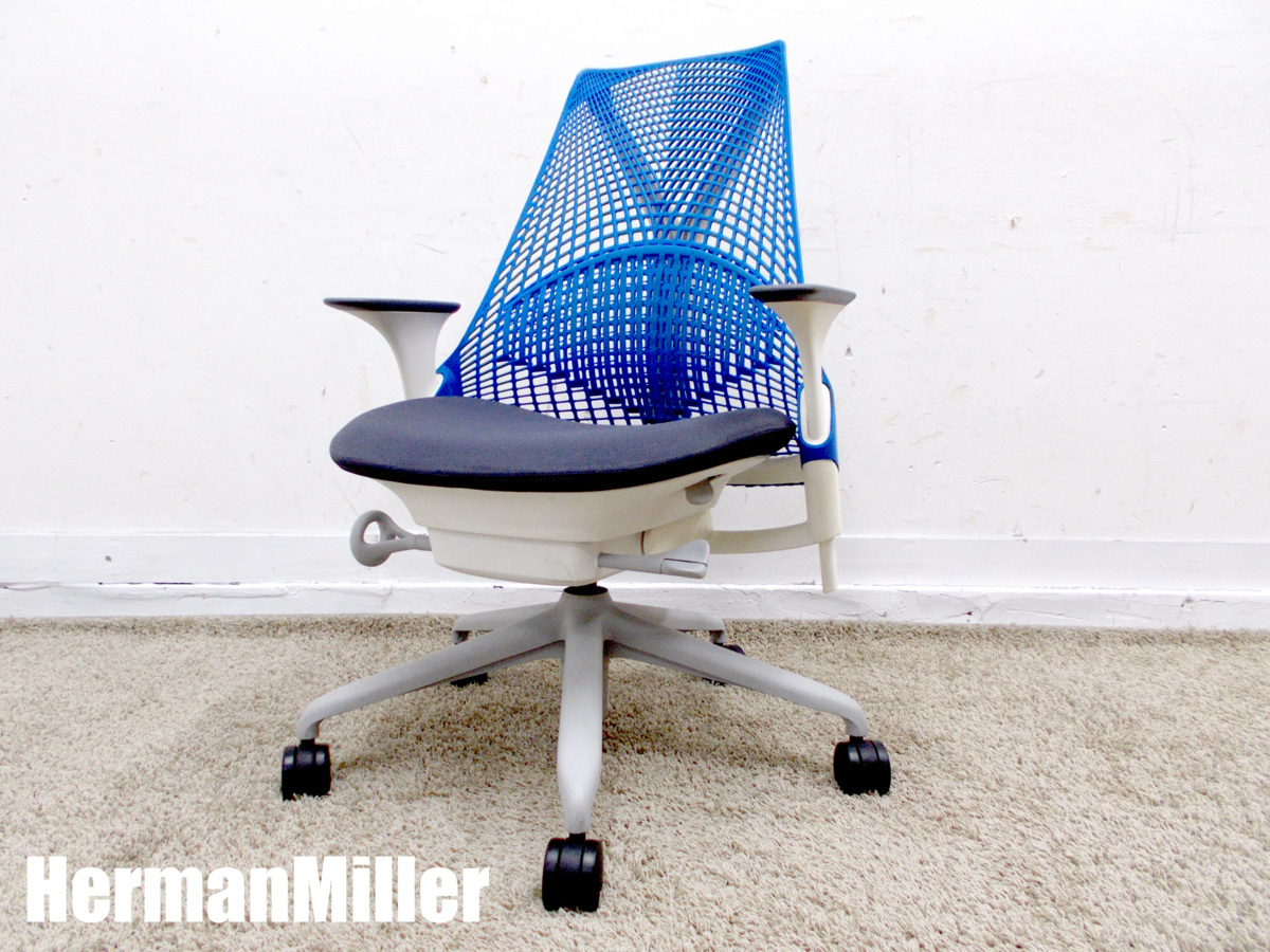  1円 ジャンク HermanMiller/ハーマンミラー セイルチェア 肘付 ブルー ASIYA23HA-0477 N265BB3MSG7313(ハーマンミラー)｜売買されたオークション情報、yahooの商品情報をアーカイブ公開 - オークファン ハーマンミラー