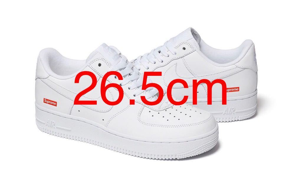  未試着 国内正規 supreme 20ss nike air force 1 white box logo 26.5cm フォース1 AF1 白CU9225-100 シュプリーム ナイキ bogo(26.5cm)｜売買されたオークション情報、yahooの商品情報をアーカイブ公開 - オークファ 26.5cm