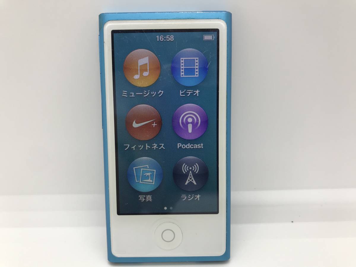 価格で全国 【6428】Apple A1446 iPod nano 第7世代 16GB ブルー