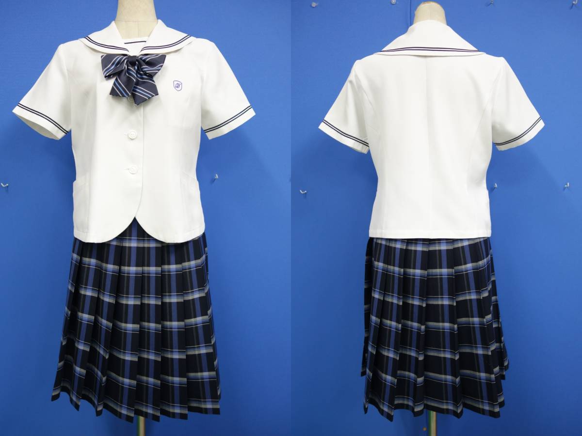 お買い得，低価 32 半袖セーラーブラウス＆チェックスカート 指定リボン/Ｌ Ｗ66 大阪国際大和田(学生服)｜売買されたオークション情報、yahooの商品情報をアーカイブ公開 - オークファン 学生服