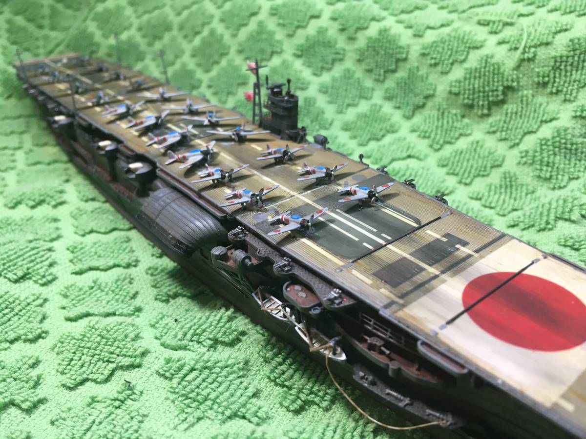 南雲機動部隊旗艦/ハセガワ1/700赤城/完成品_2