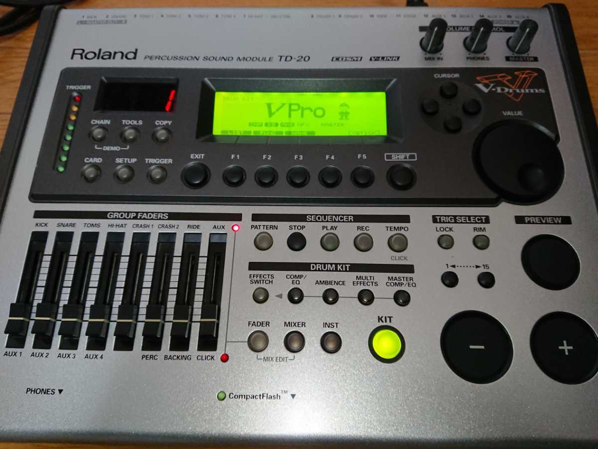 動作品】Roland TD-20 音源モジュールのみ 美品 Roland TD-20X 音源