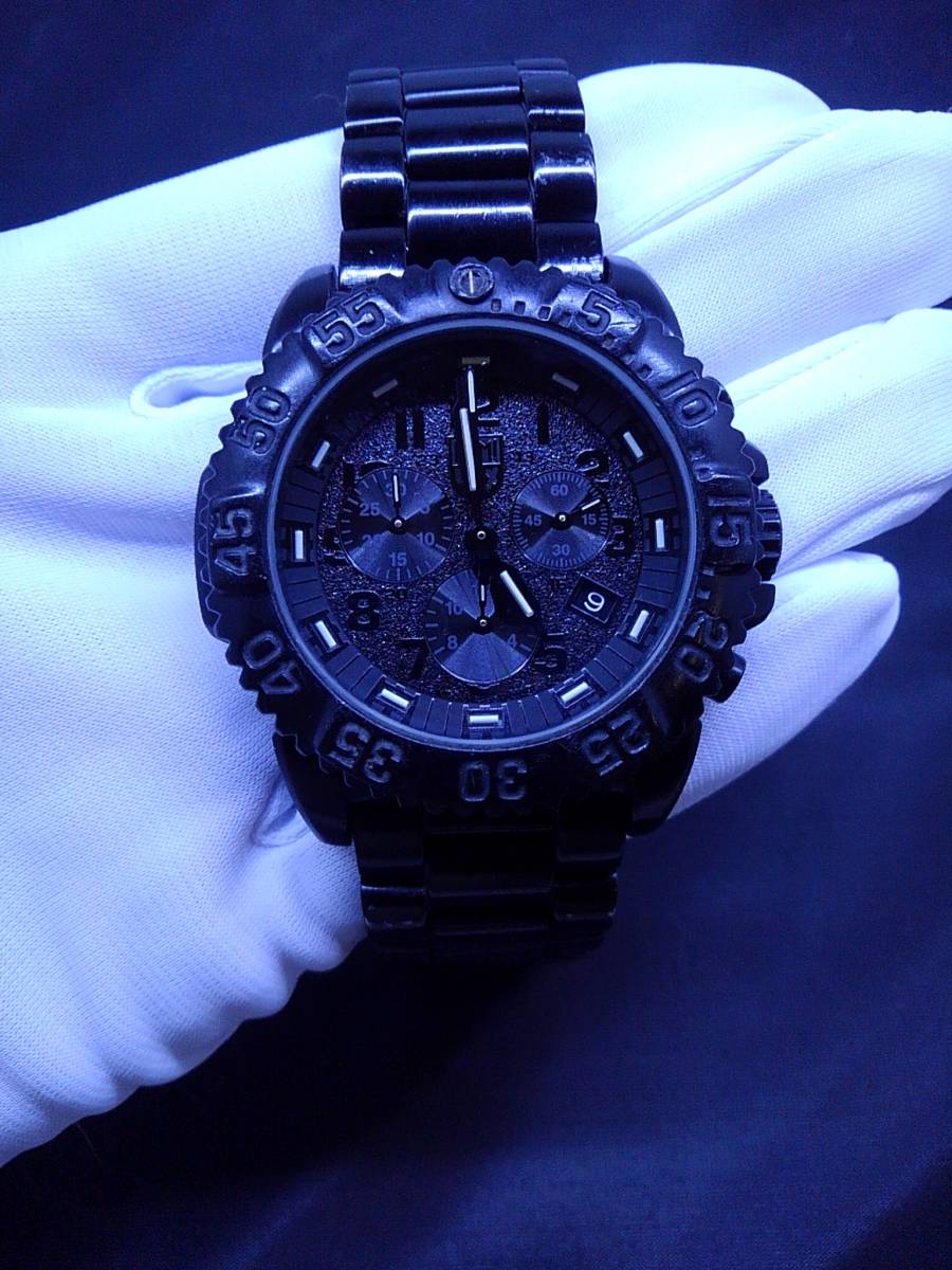 158-7527☆60 【中古品】LUMINOX 3180シリーズ クロノグラフ