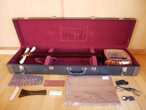 本日まで⭐︎ブラックフライデー⭐︎津軽三味線 紅木とち有 金細 黒檀人口革全てセット image2_6aaa572c-6c63-4326-8795