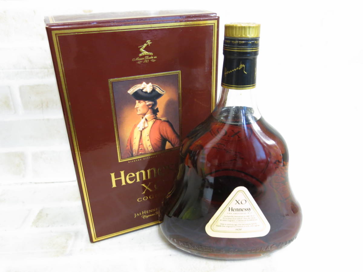 ☆1016【古酒】 未開栓 ブランデー コニャック ヘネシー XO 金キャップ