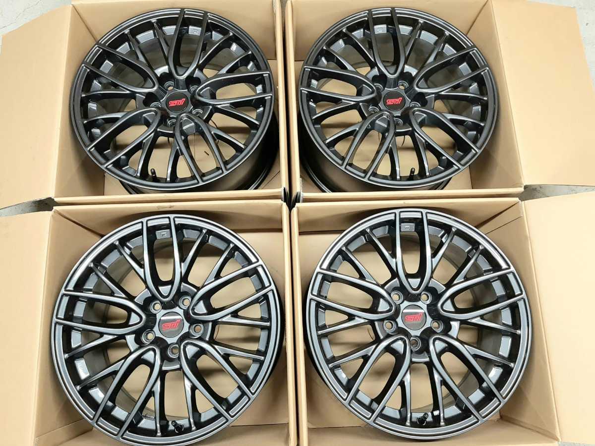 爆買い，安い 新車外し 2020年式 スバル WRXSTI 純正 18インチ ホイール 4本セット ブレンボ対応 品 レヴォーグ GVB VAB GRB GVF GDB(5穴)｜売買されたオークション情報、yahooの商品情報をアーカイブ公開 - オークフ 5穴