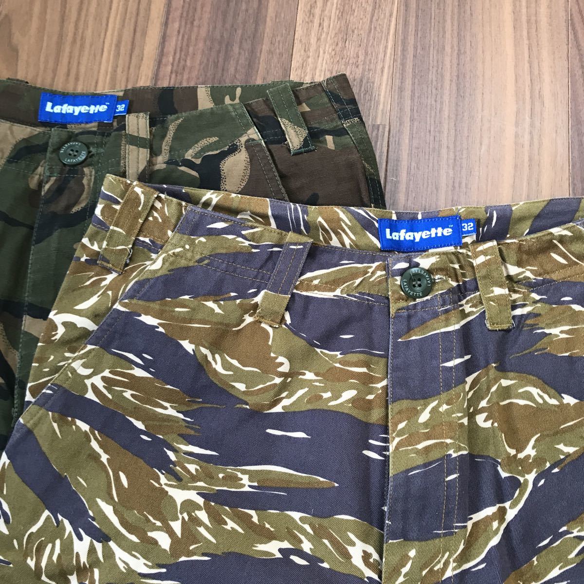 lafayette ラファイエット w32 カーゴパンツ タイガーカモ 迷彩 (L