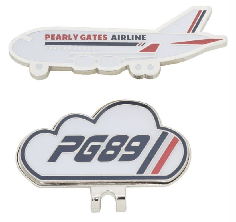 新品，大人気 PEARLY GATES パーリゲイツ エアライン ゴルフマーカー(クリップマーカー)｜売買されたオークション情報、yahooの商品情報をアーカイブ公開 - オークファン ボールマーカー
