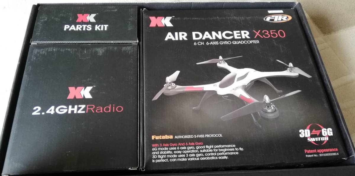 XK X350 AIR DANCER 3D 6G FUTABA S-FHSS ドローン 送信機付き(モード２) RTF_1
