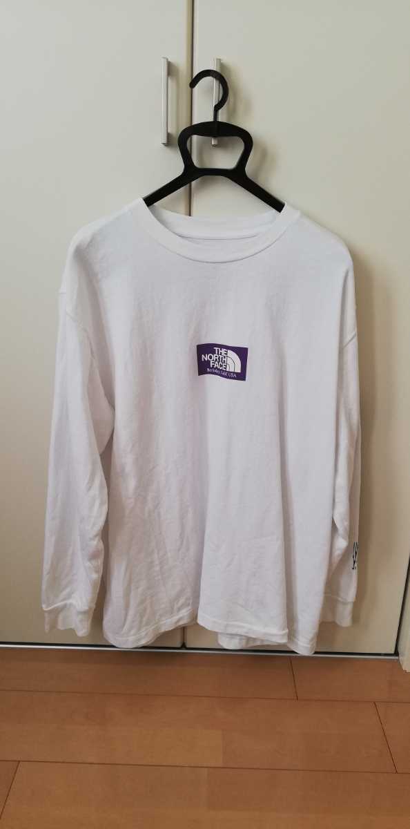  早い者勝ち ノースフェイスパープルレーベルロングスリーブロゴTシャツナナミカ M オオカワラケンタ版画 ロンT ホワイト タグ付き(長袖Tシャツ)｜売買されたオークション情報、yahooの商品 男性用