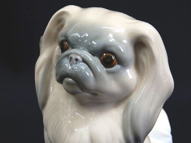 リヤドロ フィギュリン 犬 置物 犬とカタツムリ 1円～ 安い商品を通販