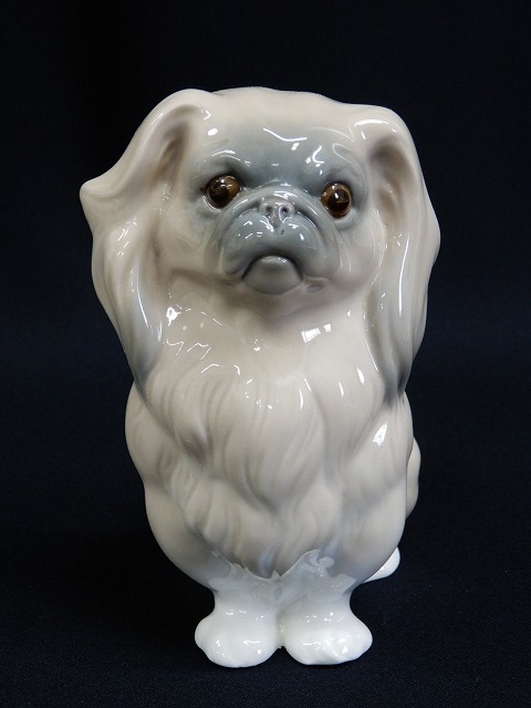 リヤドロ フィギュリン 犬 置物 犬とカタツムリ 1円～ 安い商品を通販