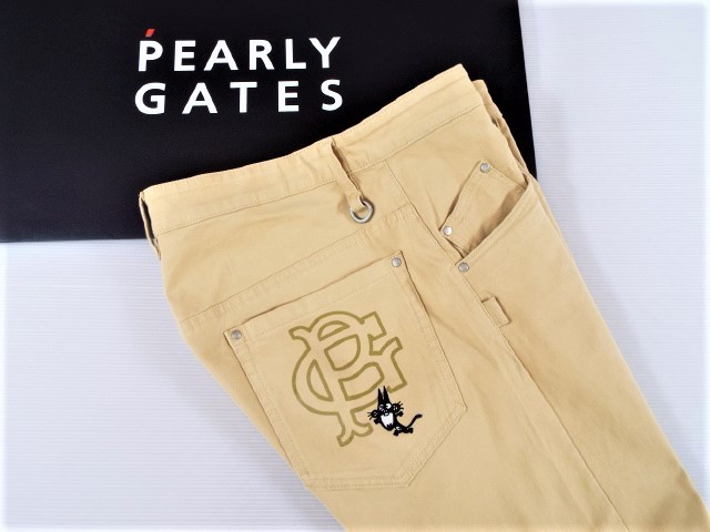  PEARLY GATES パーリーゲイツ / w80-84㎝ PG89 ニャロメ コットンツイル ストレッチデニム 正規品タグ付 / サイズ４(80cm～)｜売買されたオークション情報、yahooの商品情報をアーカイブ公開 - オーク パンツ、スラックス