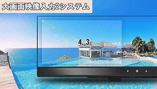 | origin 4.3 インチ ルームミラー 型 モニター + 超 小型 広角レンズ RM43-X119PRO モニターセット ビデオ2WAY 正像鏡像・ガイドライン表示切替 ルームミラーモニター&frasl;Bullcon-フジ電機工業株式会社