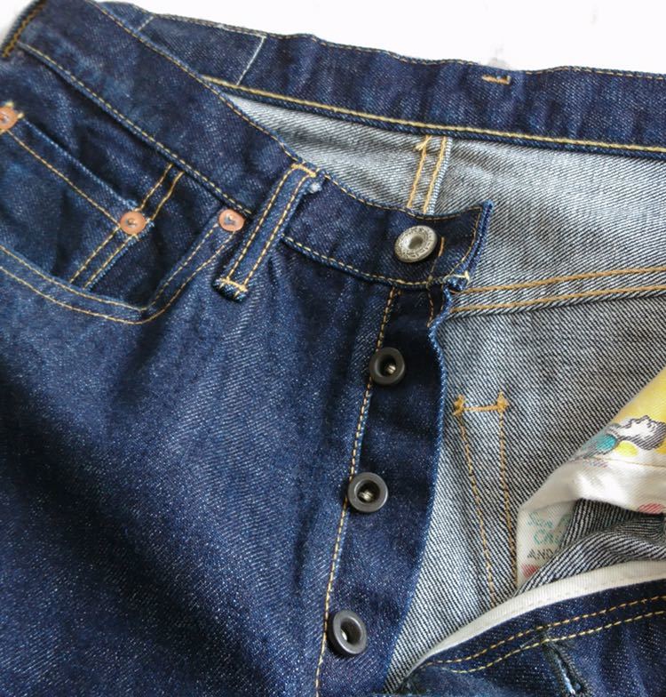 1～ Sanca インディゴデニム 1 裾チェーン 15.5oz 日本製 美品 サンカ 