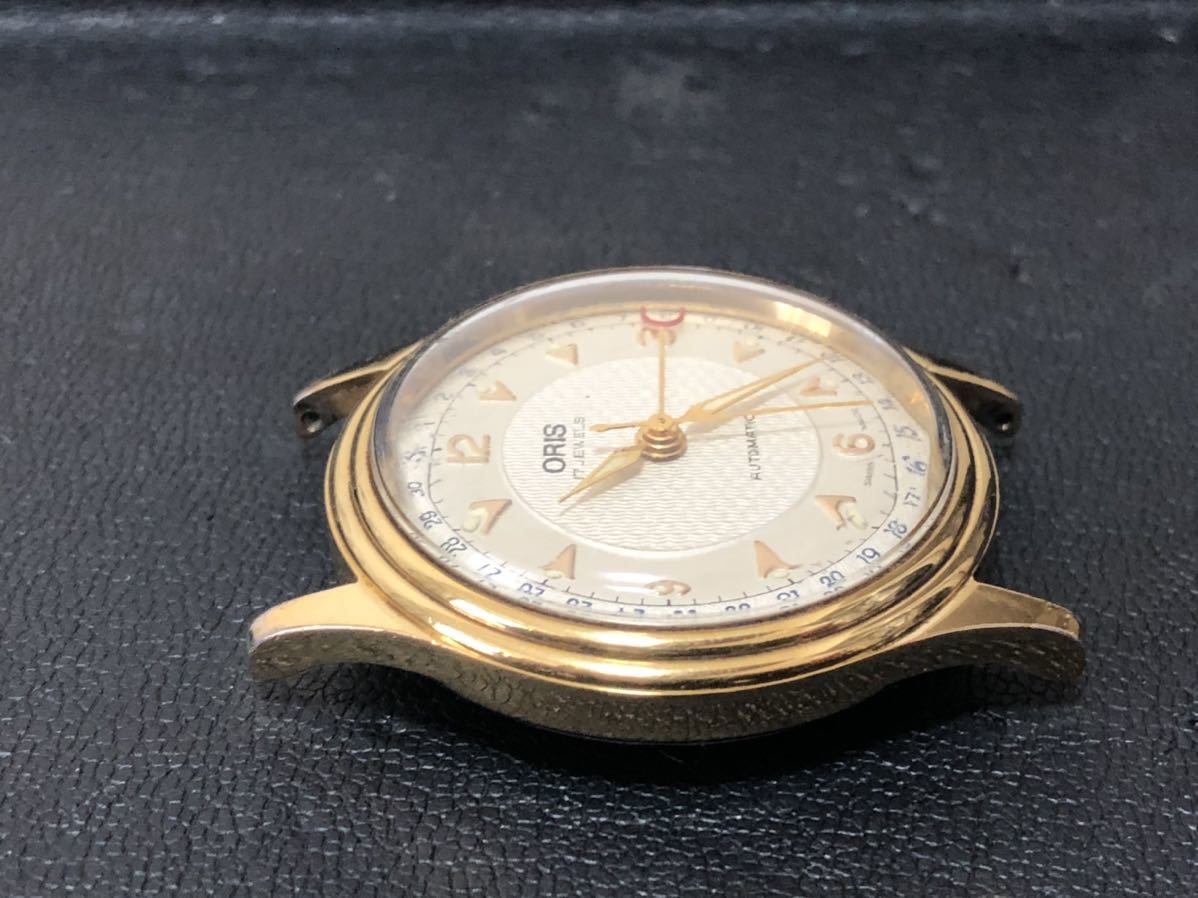 不動品 ORIS オリス ポインターデイト 7403自動巻 バックスケルトン