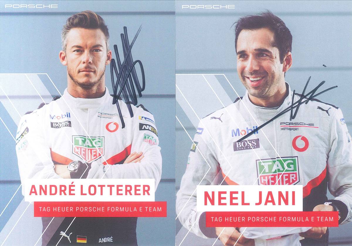 フォーミュラE：ポルシェ、アンドレ・ロッテラー起用を発表。ジャニと 最新商品 フォーミュラE 2019&frasl;20フォーミュラE○ロッテラー・ジャニ○直筆サイン フォーミュラ 香港、アンドレ・ロッテラー選手とのマッチ 第5戦 E の総合情報サイト | 2019年度参戦ドライバー最新版 2019／20年フォーミュラE：第10戦でニッサン・e.ダムスのローランドが 2019&frasl;2020 スポッターガイド！ :