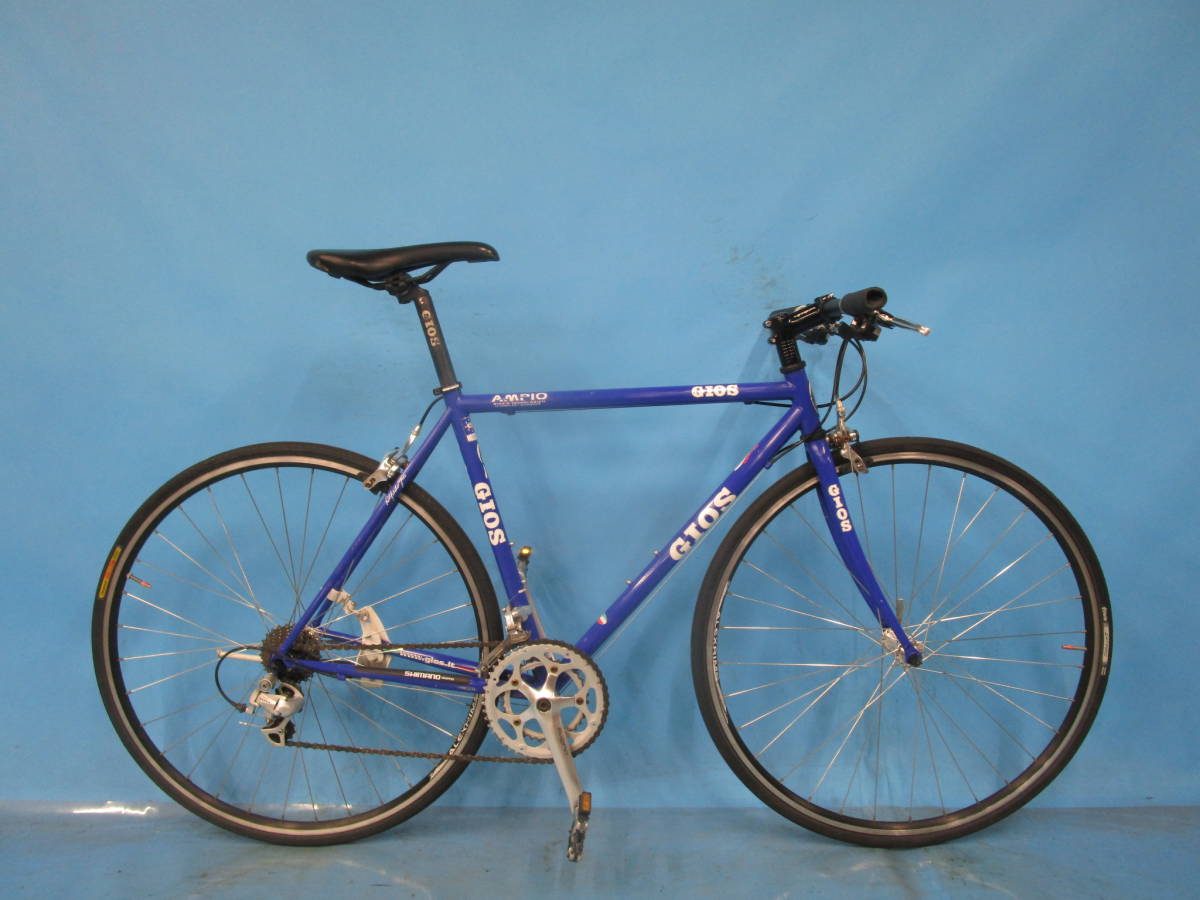 大阪西淀 GIOS AMPIO クロモリフレーム クロスバイク 700C 2&times;9 ジオス アンピーオ シマノ SORA 自転車 M21(Mサイズ)｜売買されたオークション情報、yahooの商品情報をアーカイブ公開 - オークファ Mサイズ