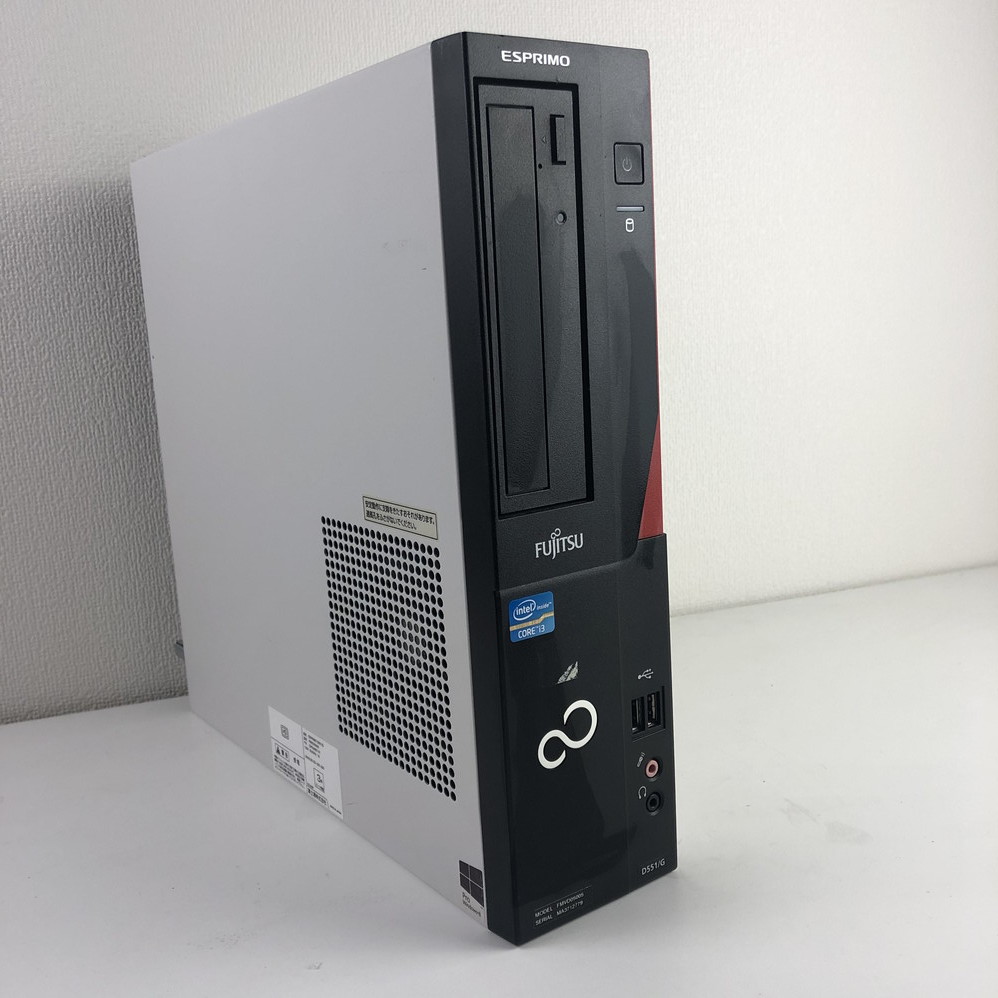 動作品 FUJITSU ESPRIMO D551 Win10Pro 64bit/Core i5-3470/4GB