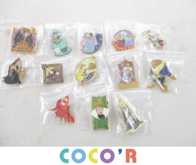 【同梱可】中古品 ディズニー 美女と野獣 白うさぎ 他 ピンバッジ 13点 グッズセット